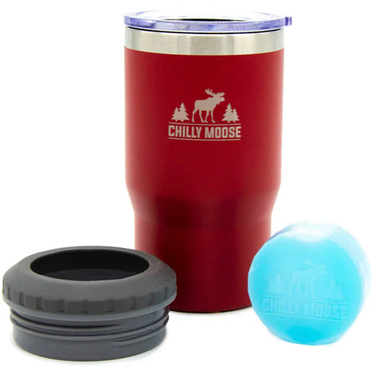 Chilly Moose- 14oz Brent Insulator & Tumbler (Canoe Red)