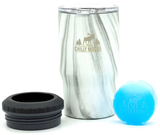 Chilly Moose- 14oz Brent Insulator & Tumbler (Harbour White)