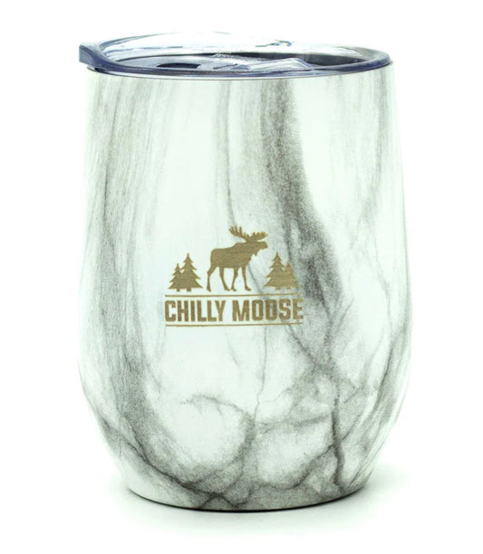 Chilly Moose- 12oz Boathouse Tumbler (Harbour White)