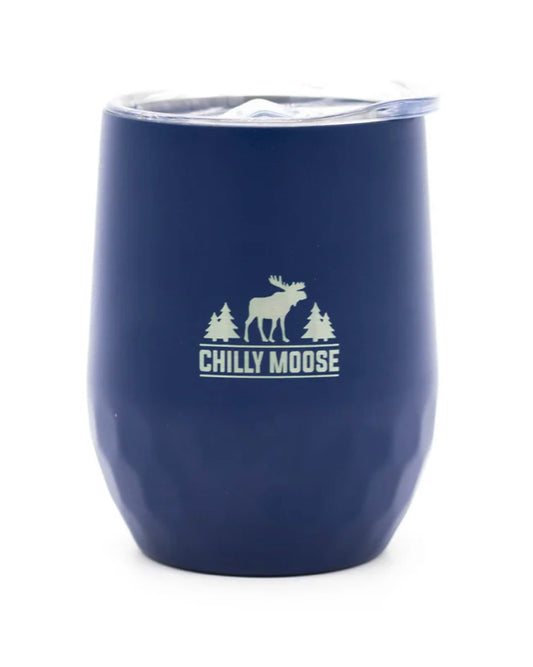 Chilly Moose- 12oz Boathouse Tumbler (Navy)