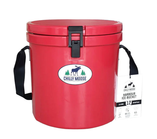 Chilly Moose- 12L Harbour Bucket Cooler (Canoe Red)