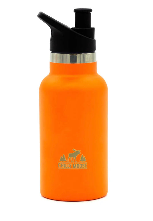 Chilly Moose- 14oz Jasper Bottle (Blaze Orange)