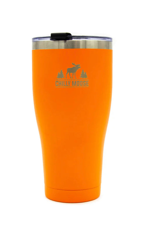 Chilly Moose- 30oz Georgian Tumbler (Blaze Orange)