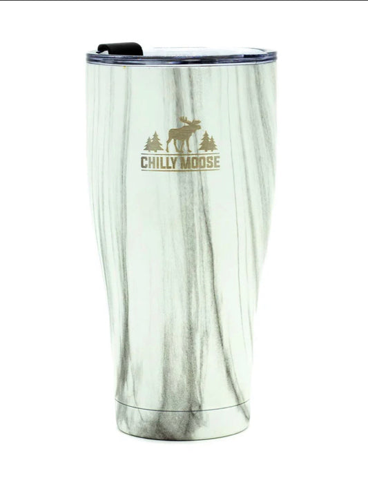 Chilly Moose- 30oz Georgian Tumbler (Harbour White)