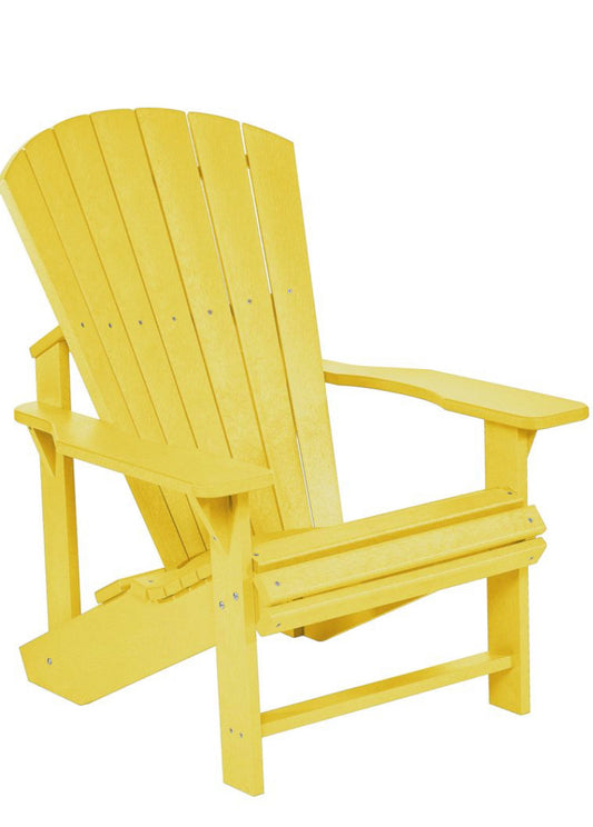 C.R. Plastic- Classic Adirondack Chair (Yellow)