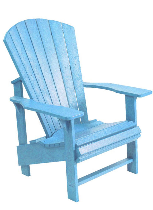C.R. Plastic- Upright Adirondack Chair (Sky Blue)