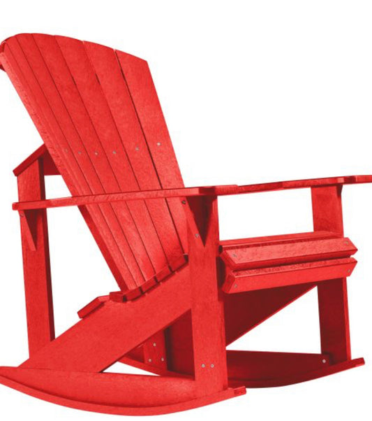 C.R. Plastic- Adirondack Rocker (Red)