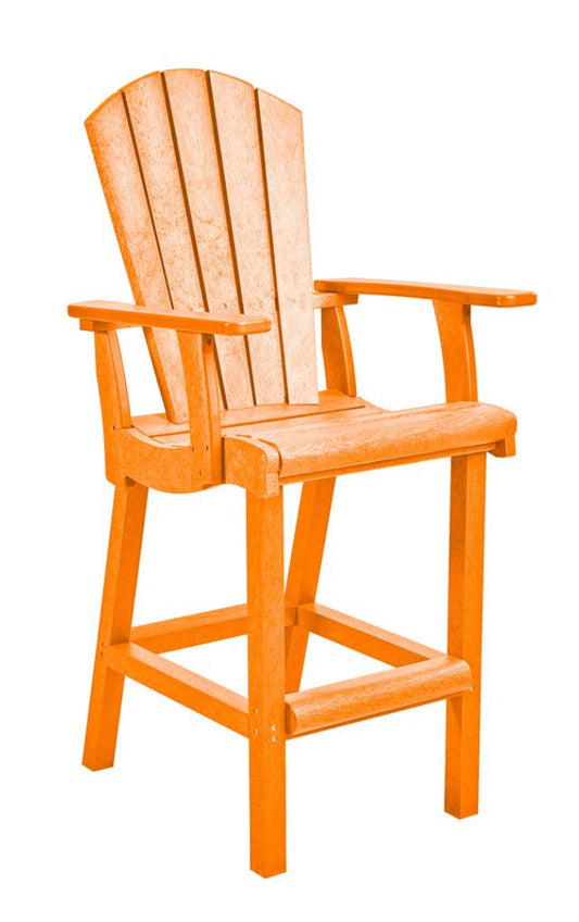 C.R. Plastic- Classic Pub Arm Chair (Orange)