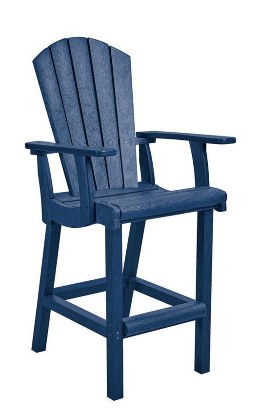C.R. Plastic- Classic Pub Arm Chair (Navy)