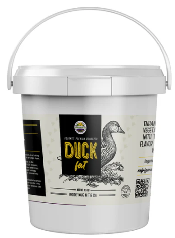 Cornhusker Kitchen- Premium Rendered Duck Fat Tub (1.5 Lb)