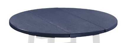 C.R Plastic- 32" Round Table Top- Navy (Legs not included)