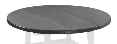 C.R Plastic- 32" Round Table Top-Slate Grey (Legs not included)