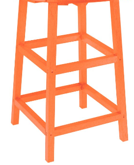 C.R Plastic- 40" Pub Table Legs (Orange)