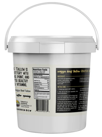 Cornhusker Kitchen- Premium Rendered Wagyu Beef Tallow Tub (1.5 lb)