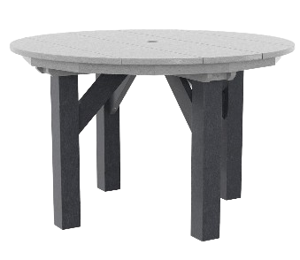 C.R Plastic- 48" Round Table (Slate/Lt Grey)