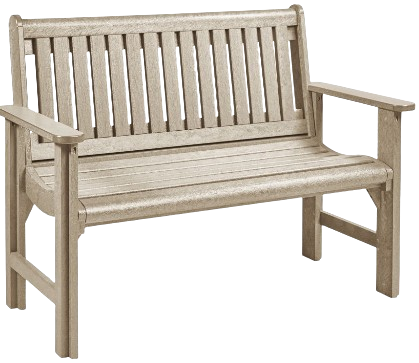 C.R Plastic- Garden Bench (Beige)